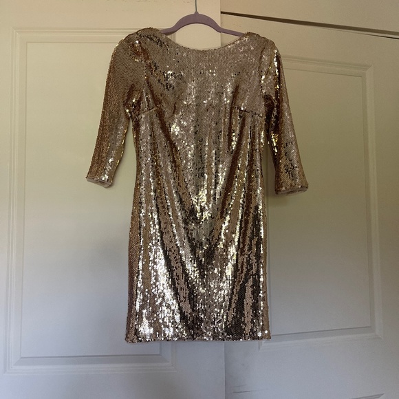 TFNC Dresses & Skirts - Gold Sequin Mini